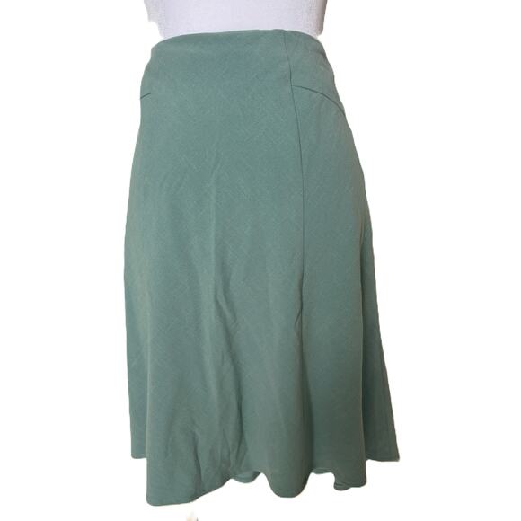 Tailor B Moss Women's Sea Green A-Line Skirt - Sz 6, Cottagecore, Chic, Summer - Picture 1 of 4